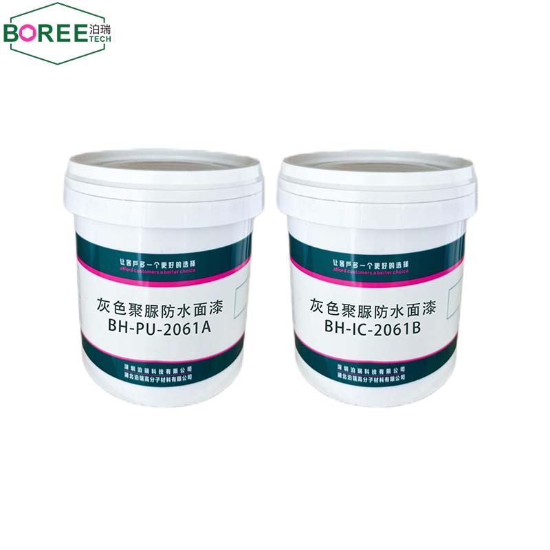 灰色彈性聚脲防水面漆BH-PU-2061A/BH-IC-2061B